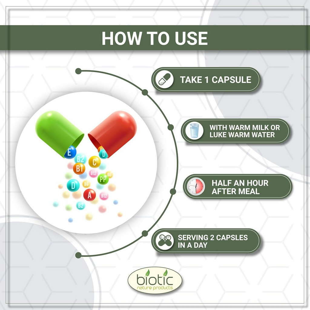 Biotic Shatavari Capsules For Women & Men
