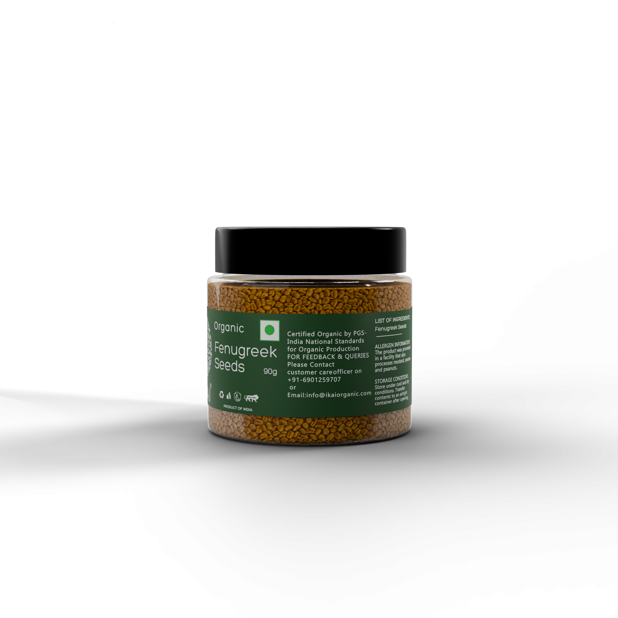 3- Organic Fenugreek Seeds - 90g