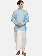 Sethukrishna Mens Blue Kurta with Dhoti Pants - Distacart