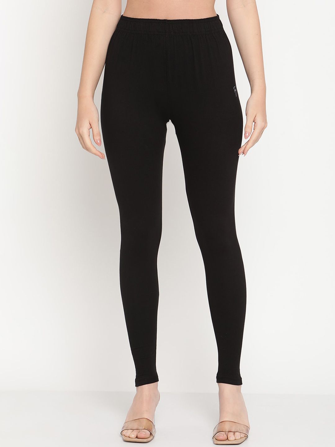TAG 7 Women Pack of 2 Solid Ankle Length Leggings