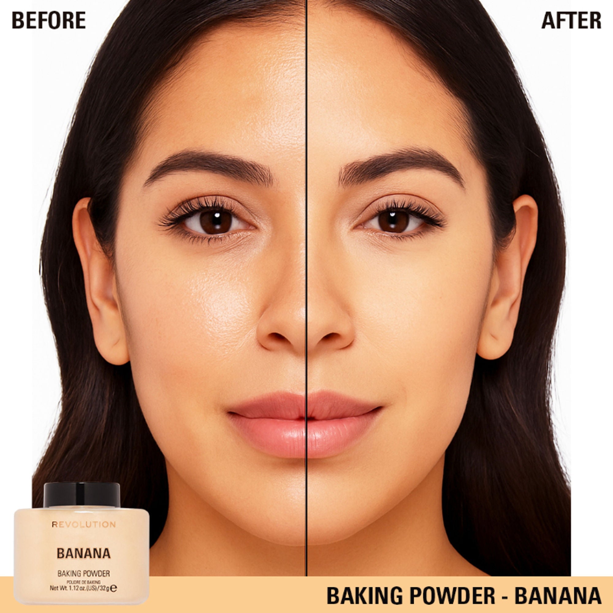 Makeup Revolution Loose Baking Powder - Banana - Distacart