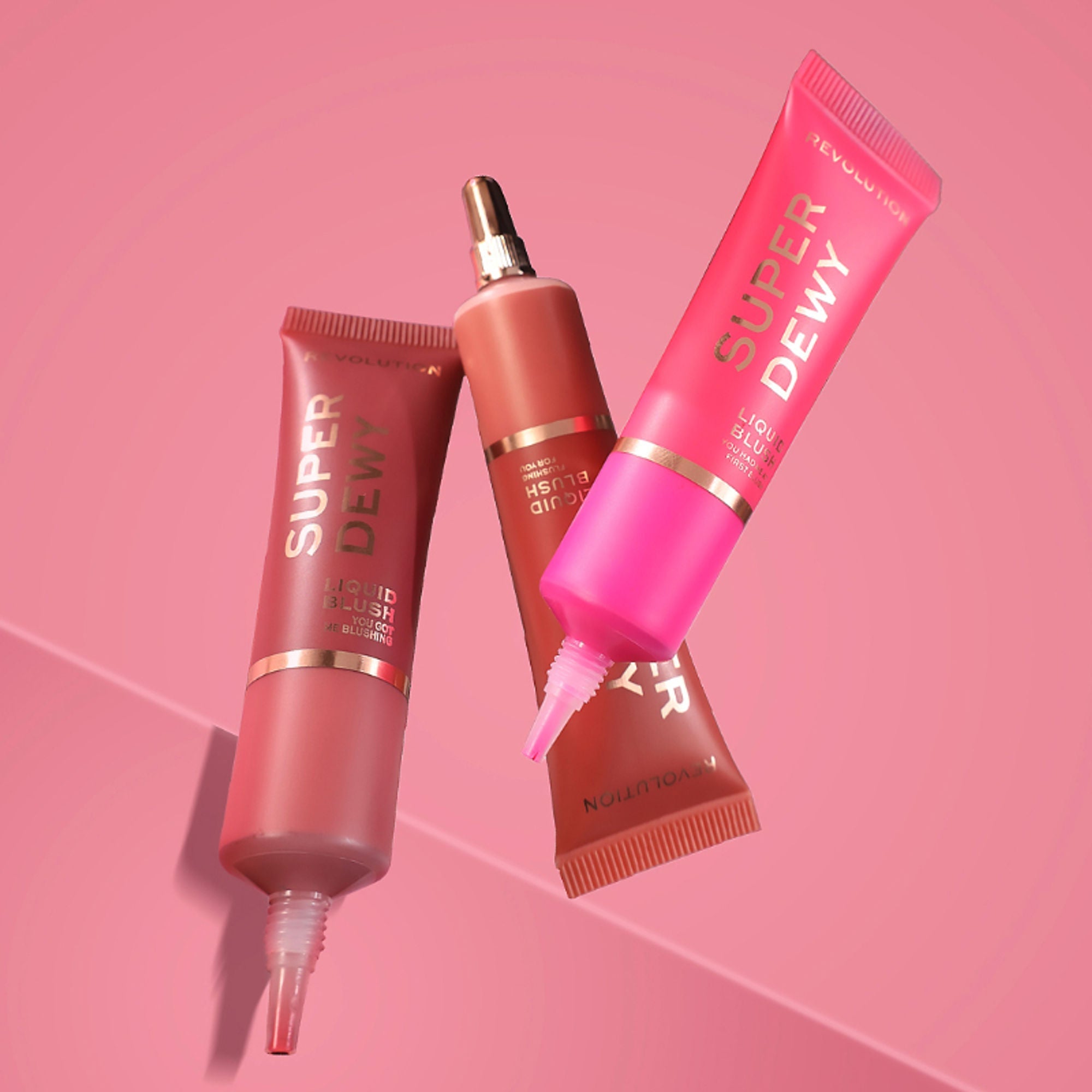Makeup Revolution Superdewy Liquid Blusher - Ultra Pigmented-Dewy & Radiant Formula You Had Me At First Blush - You Got Me Blushing - Distacart