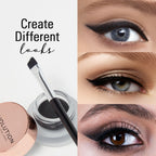 Makeup Revolution Gel Eyeliner Pot with Brush - Black - Distacart