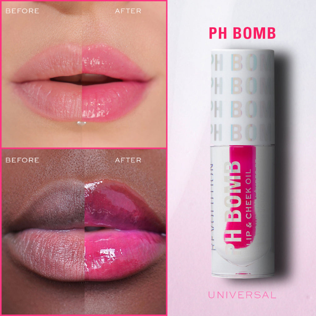 Makeup Revolution Ph Bomb Lip & Cheek Oil Universal - Distacart