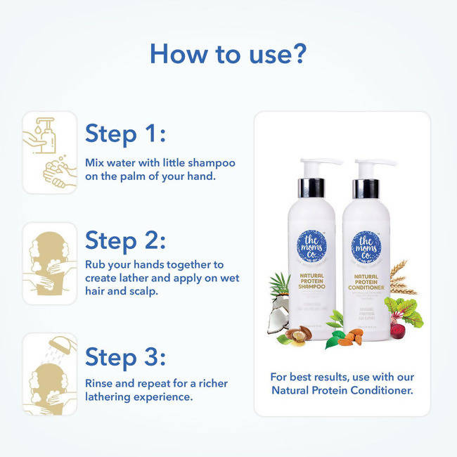 The Moms Co Natural Protein Hair Care Bundle