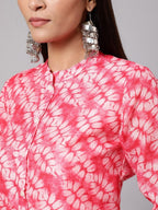 Aks Floral Printed Straight Kurta