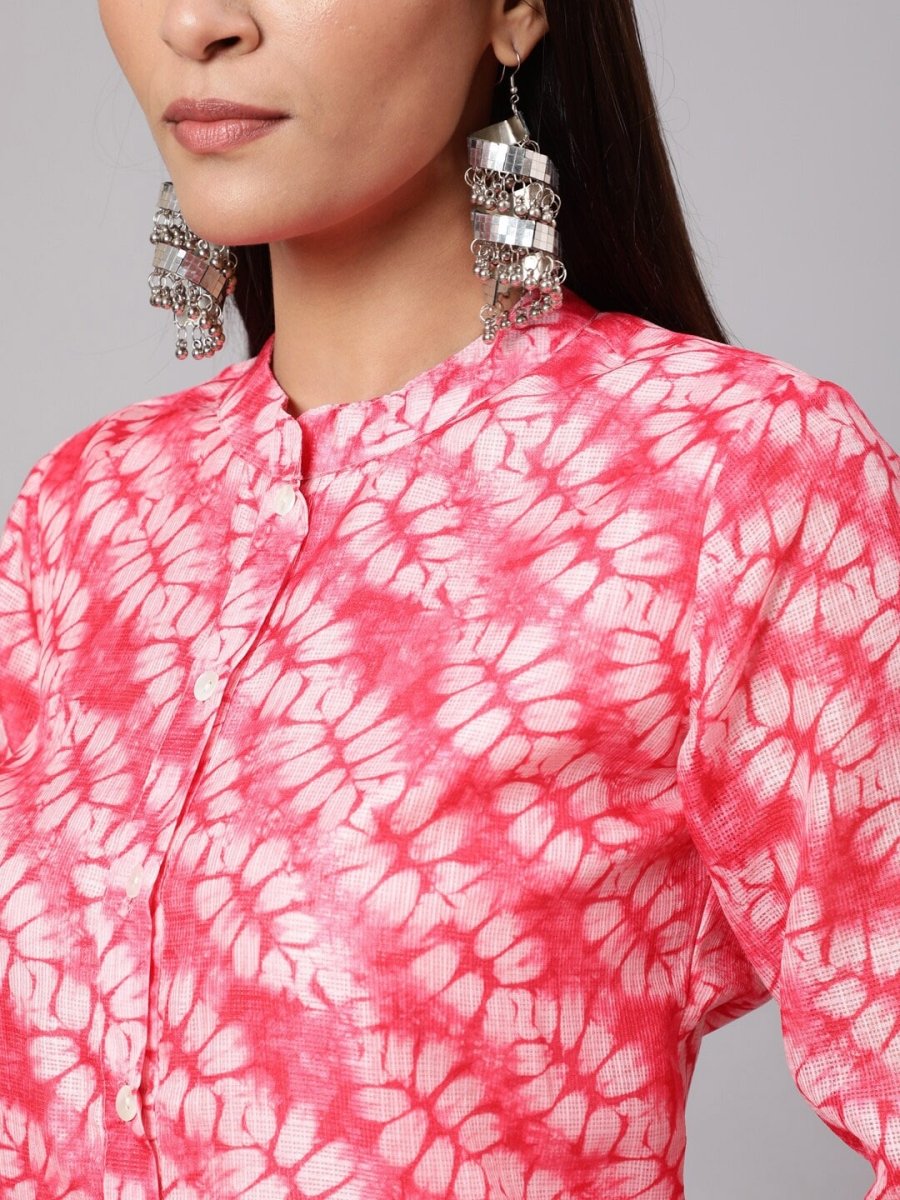 Aks Floral Printed Straight Kurta