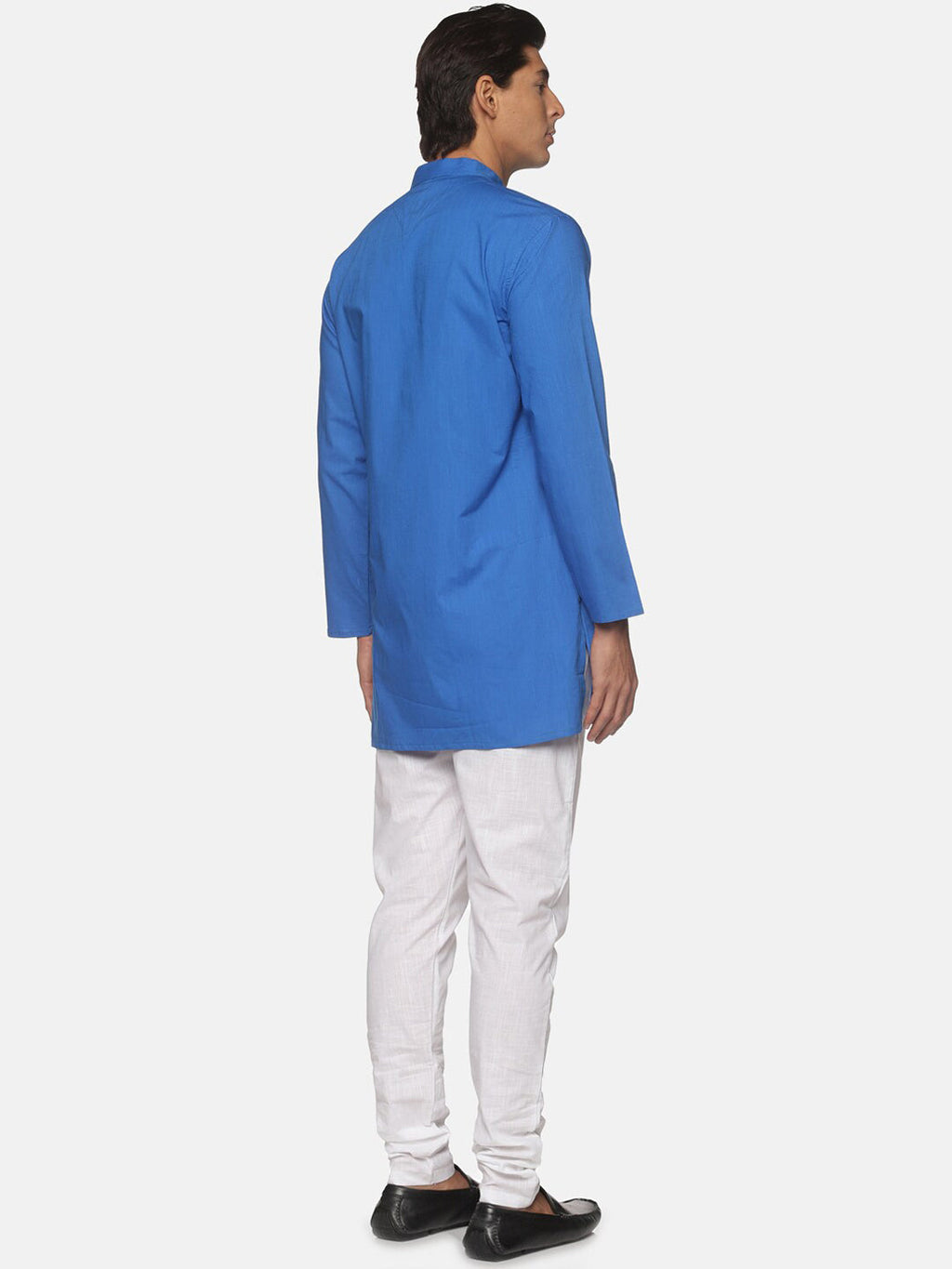 Sethukrishna Men Blue Pure Cotton Kurta with Pyjamas - Distacart