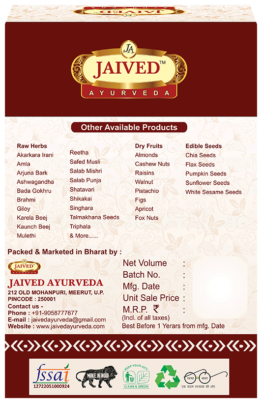 Jaived Ayurveda Salab Punja