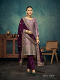 Anaita Light Purple Premium Embroidered with servos waki diamond Vichitra Silk Stitched Salwar Suit - Distacart
