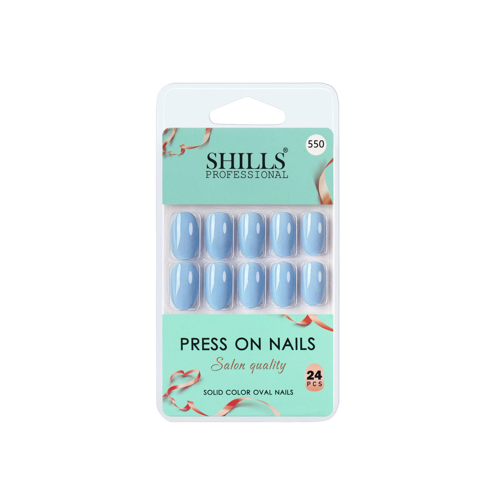 shills professional reusable press on nails oval spn550