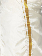 Sethukrishna Boys Navy Blue & White Shirt with Dhoti Set