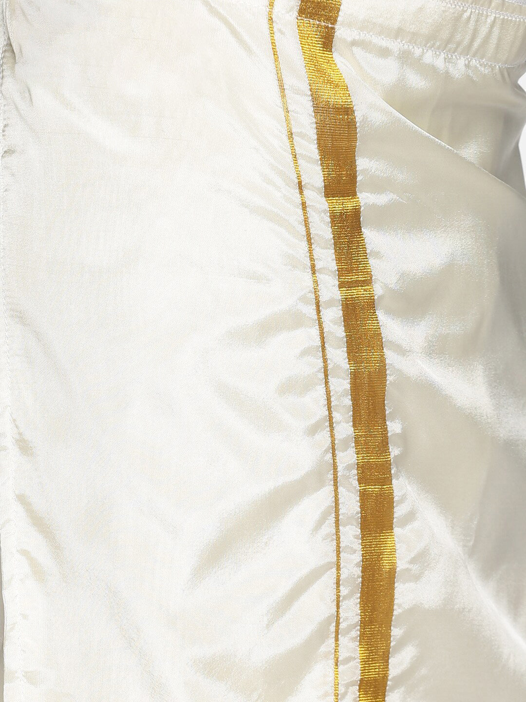 Sethukrishna Boys Navy Blue & White Shirt with Dhoti Set