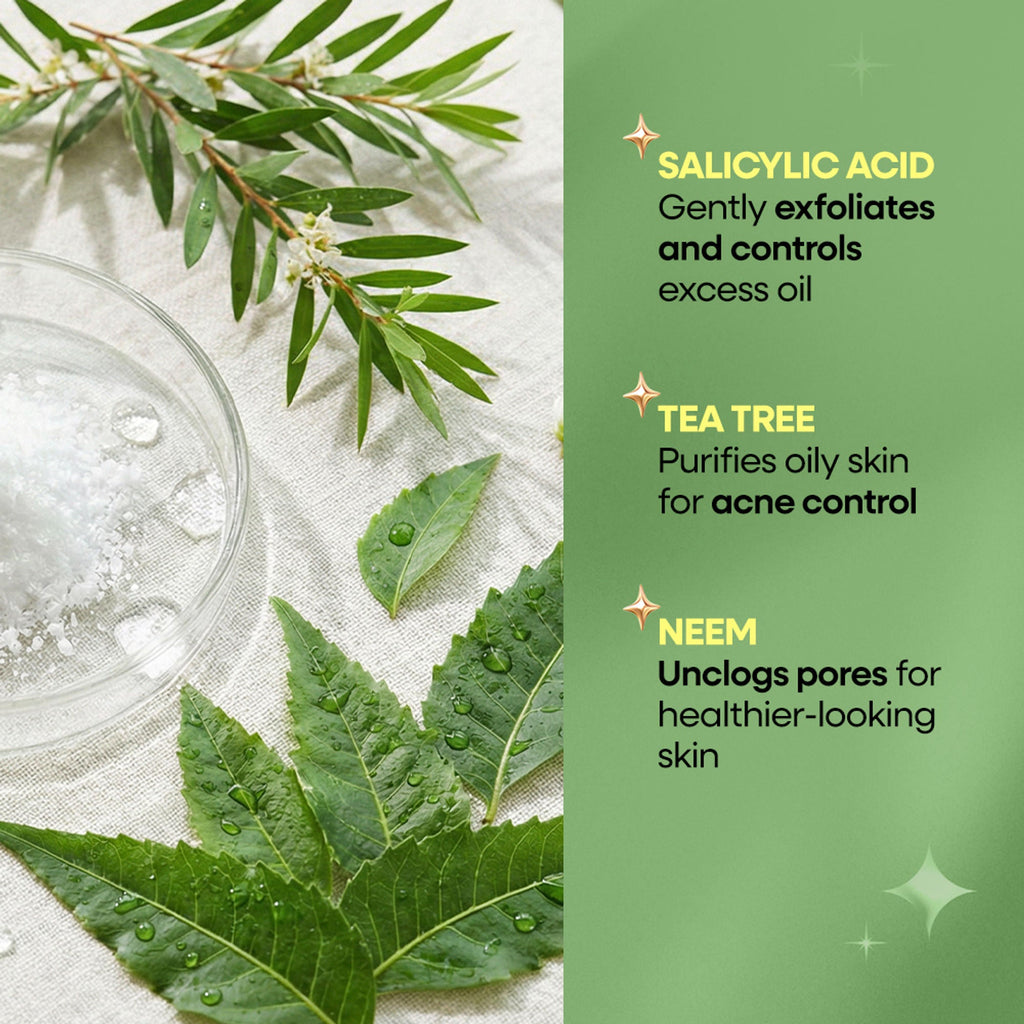 Nykaa Anti-Acne Face Wash With Salicylic Acid, Tea Tree & Neem - For Oily & Acne Prone Skin - Salicylic Acid Tea Tree Neem