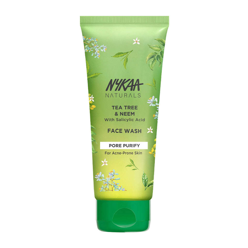 Nykaa Anti-Acne Face Wash With Salicylic Acid, Tea Tree & Neem - For Oily & Acne Prone Skin - Salicylic Acid Tea Tree Neem