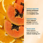 Nykaa Anti-Acne Face Wash With Salicylic Acid, Tea Tree & Neem - For Oily & Acne Prone Skin - Kojic Acid Papaya Enzyme Orange Peel