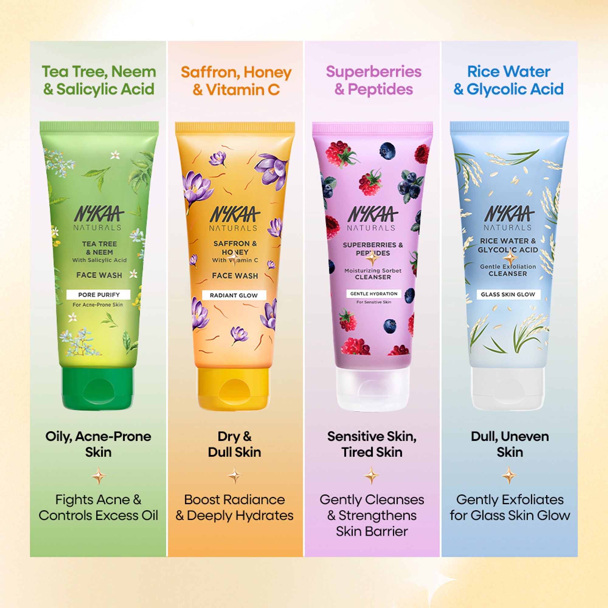 Nykaa Anti-Acne Face Wash With Salicylic Acid, Tea Tree & Neem - For Oily & Acne Prone Skin - Niacinamide Multani Mitti