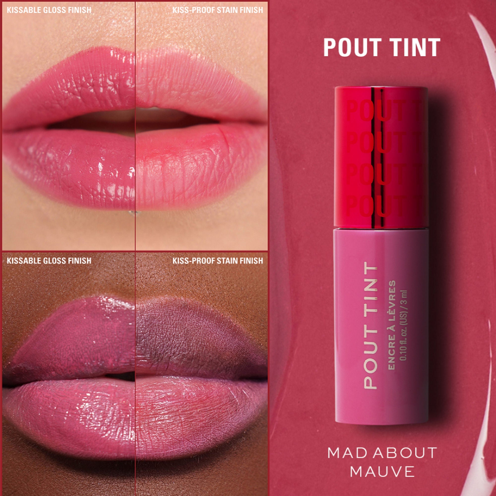 Makeup Revolution Pout Tint - Mad About Mauve - Distacart