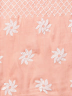 Aks Floral Printed Pure Cotton Straight Kurta With Palazzos & Dupatta