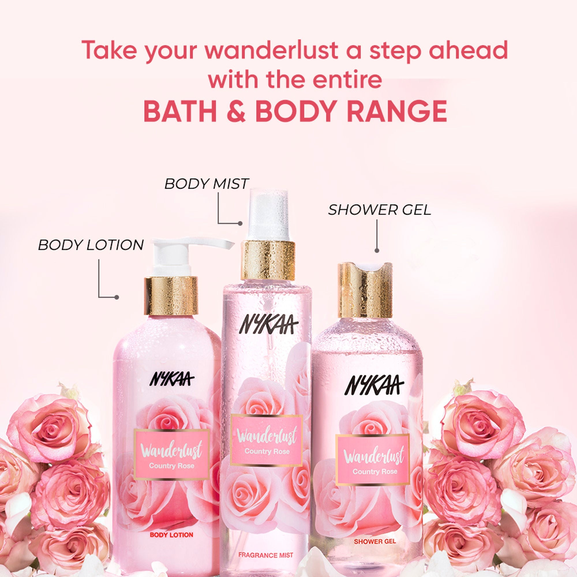 Wanderlust Fragrance Mist For Her - Country Rose