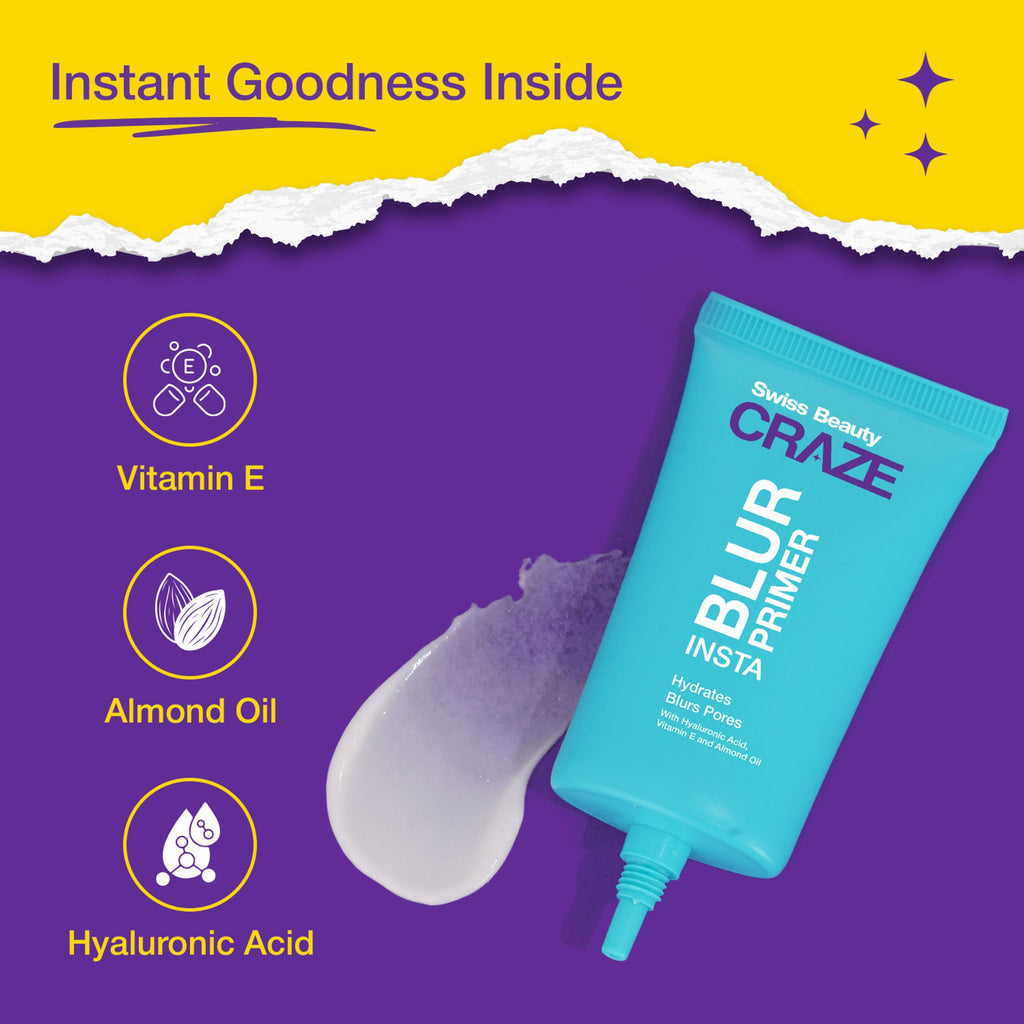 Swiss Beauty Craze Insta Blur Primer - Distacart