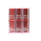 Swiss Beauty Satin Comfort Lipstick Trio 3-In-1 Combo - Nude And Brown - Distacart