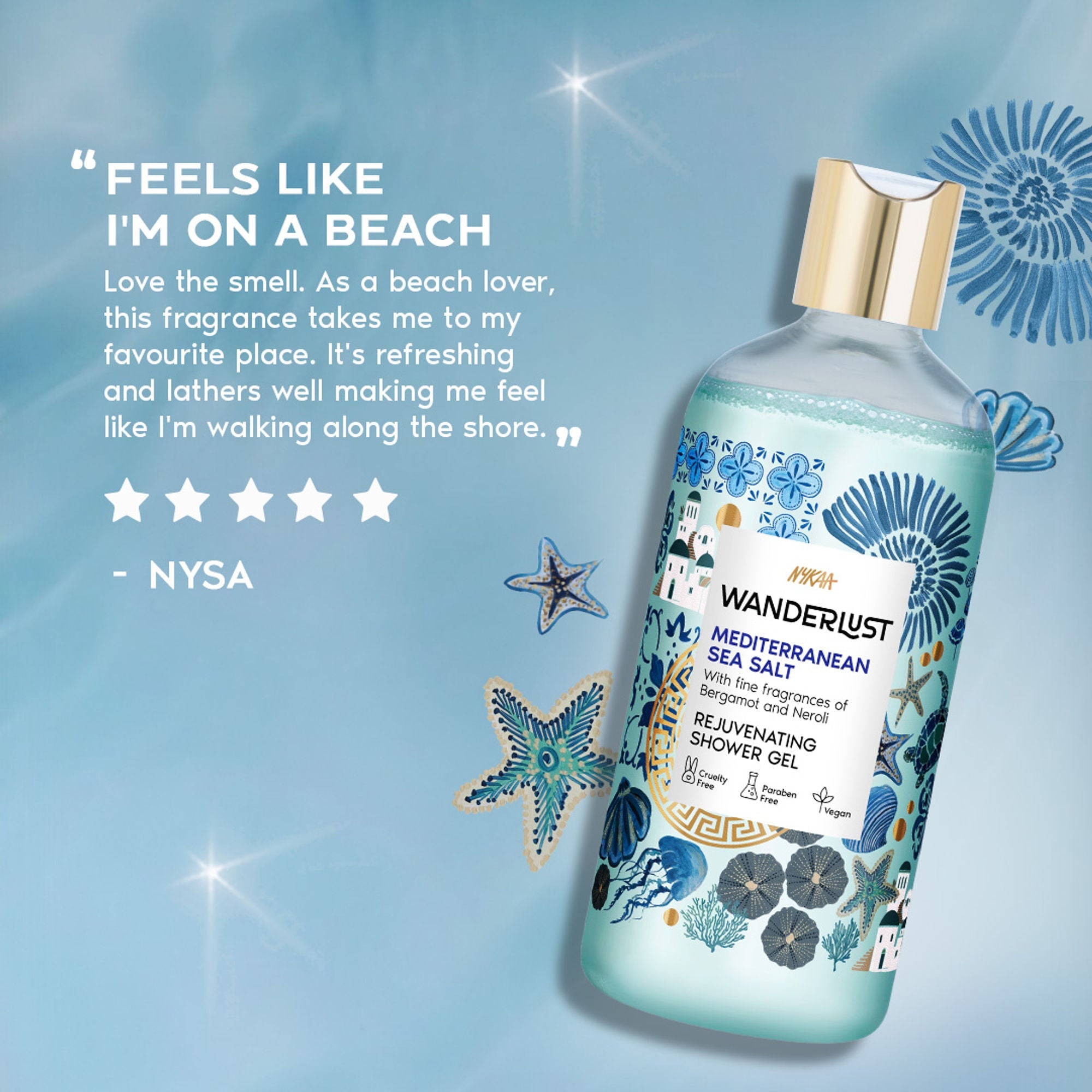 Wanderlust Shower Gels - Mediterranean-Sea-Salt