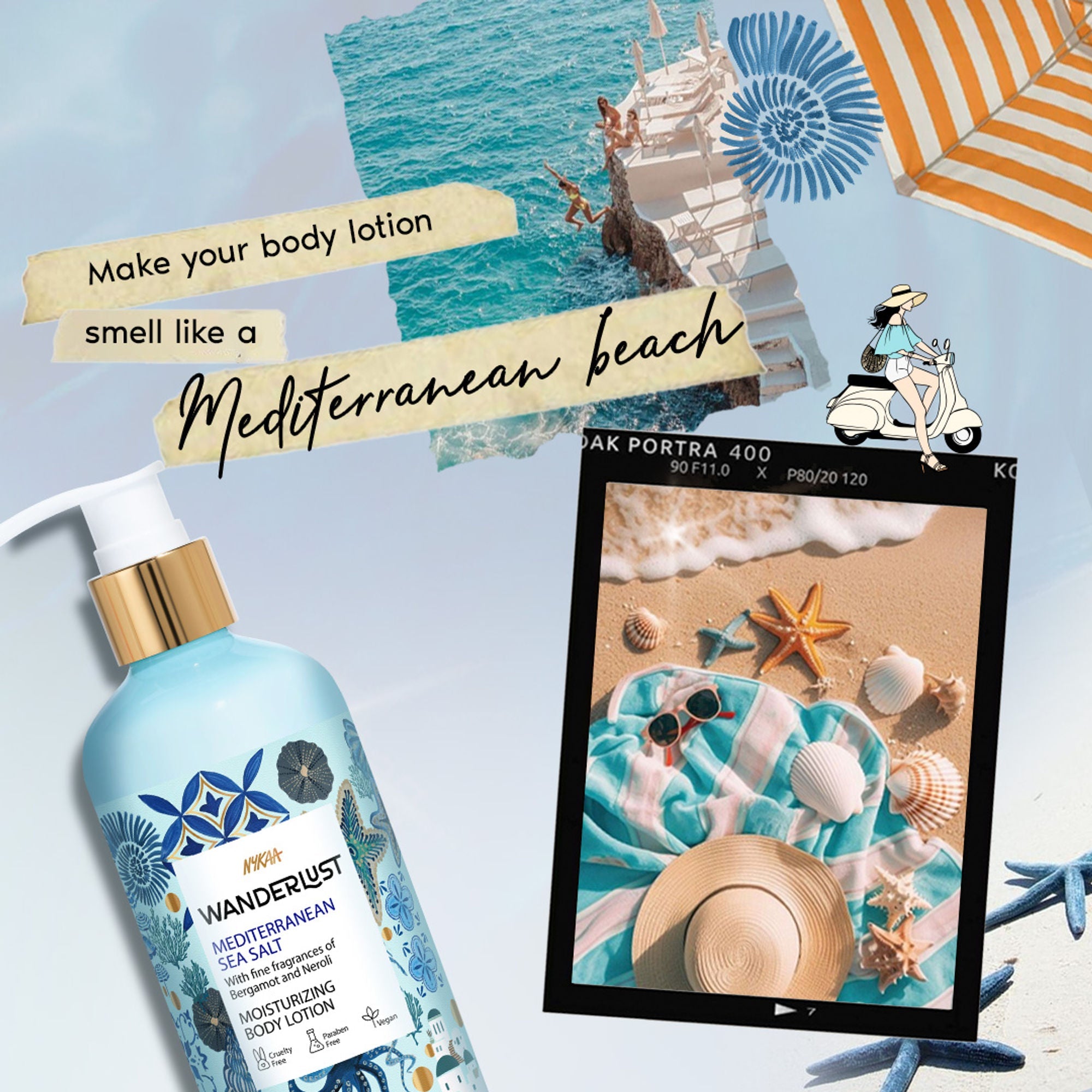 Wanderlust Moisturizing Body Lotion - Mediterranean-Sea-Salt