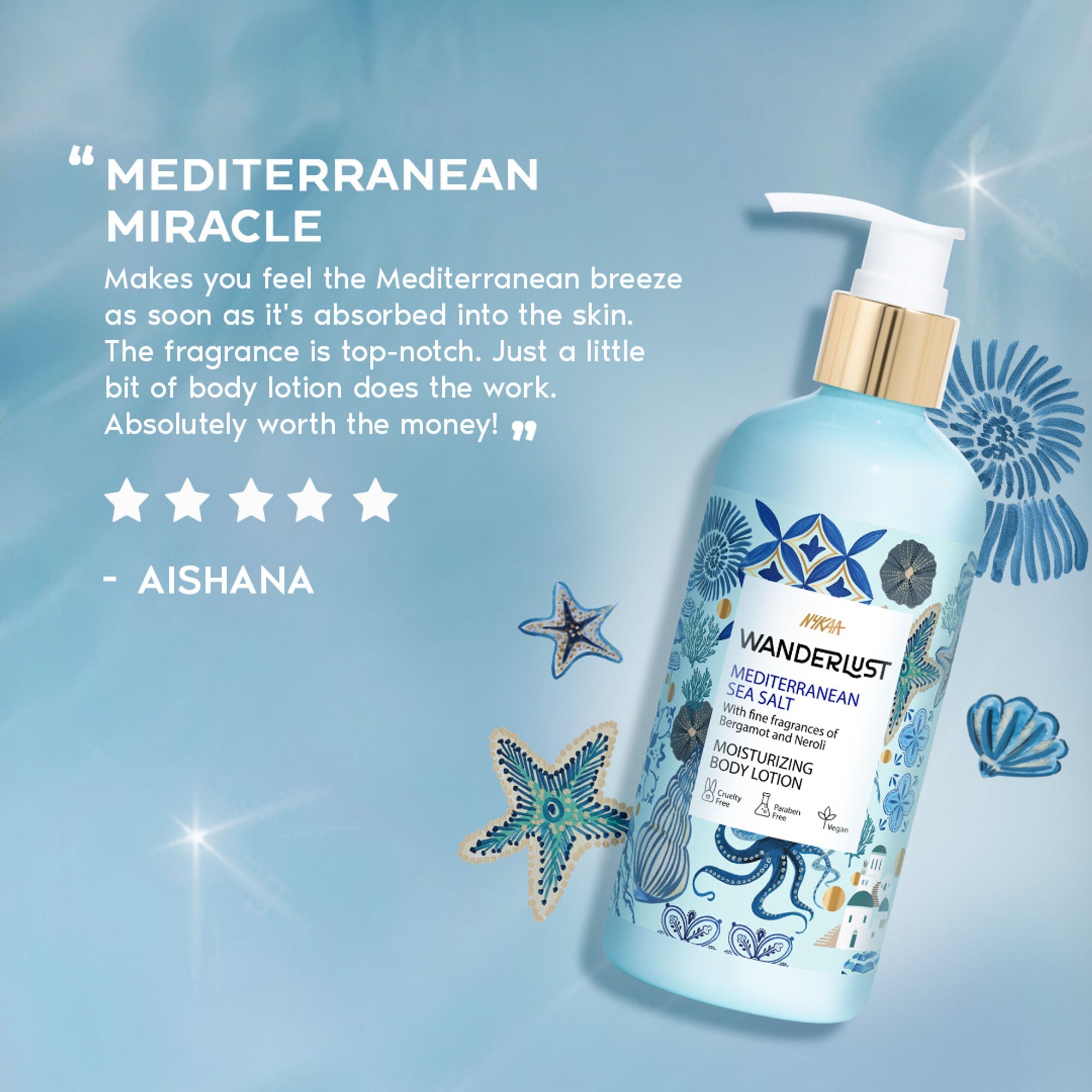 Wanderlust Moisturizing Body Lotion - Mediterranean-Sea-Salt