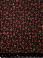 Tikhi Imli Black & Red Poly Georgette Printed Saree - Distacart