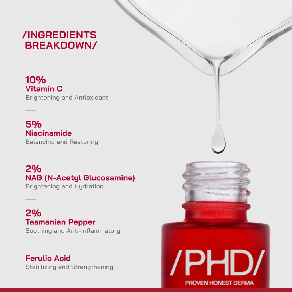 Proven Honest Derma (PHD) 10% Vitamin C Brightening Serum - Distacart