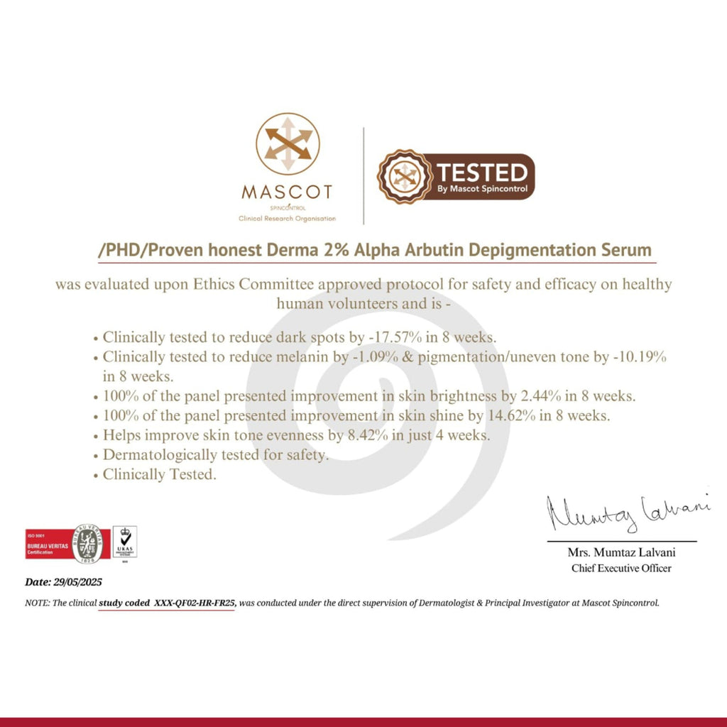 Proven Honest Derma (PHD) 2% Alpha Arbutin Serum - Distacart