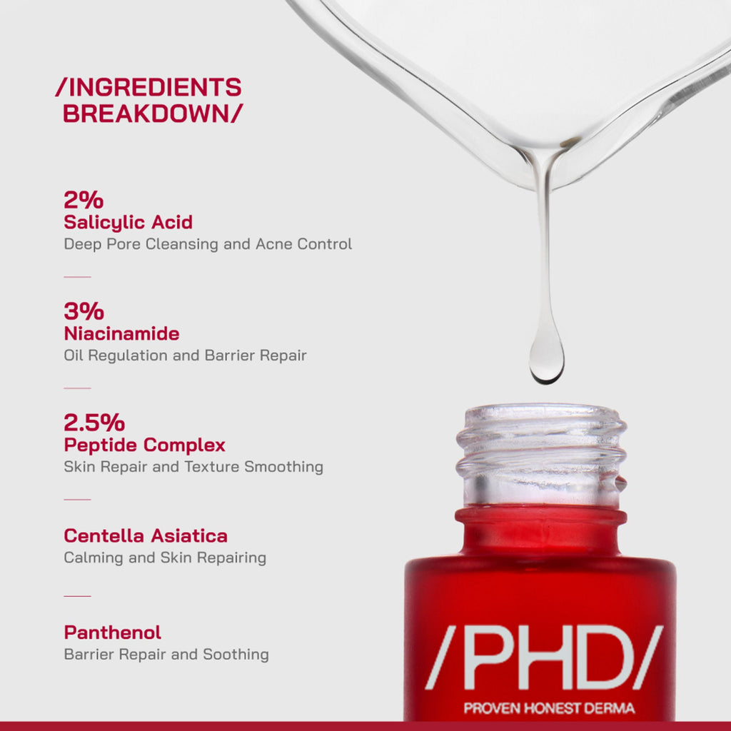 Proven Honest Derma (PHD) 2% Salicylic Acid Anti-Acne Serum - Distacart