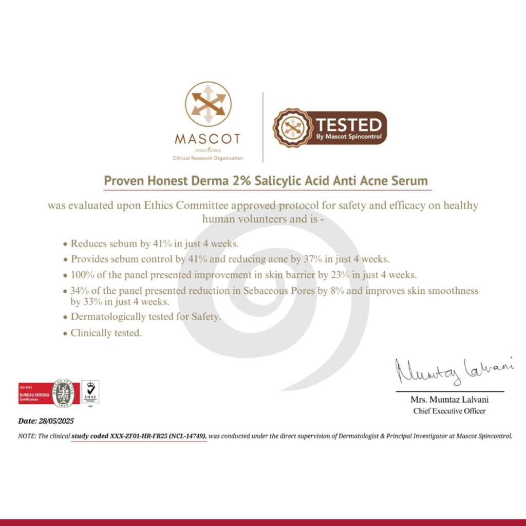 Proven Honest Derma (PHD) 2% Salicylic Acid Anti-Acne Serum - Distacart