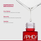 Proven Honest Derma (PHD) 0.3% Retinol Serum With Bakuchiol & Peptides - Distacart