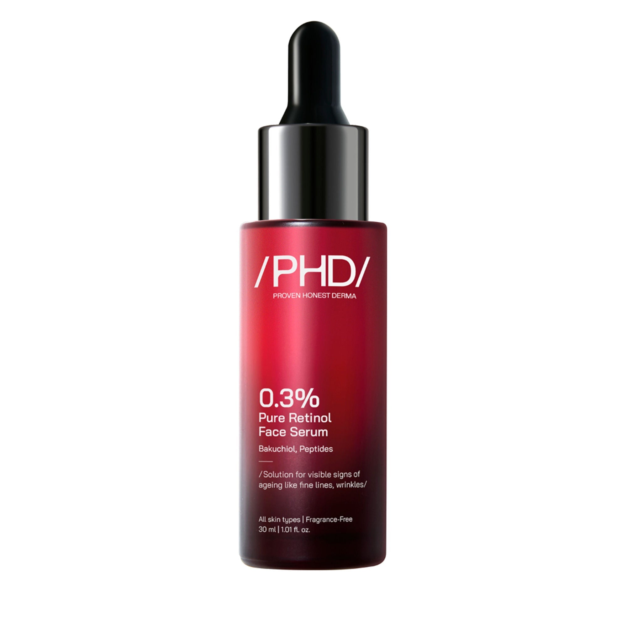 Proven Honest Derma (PHD) 0.3% Retinol Serum With Bakuchiol & Peptides - Distacart