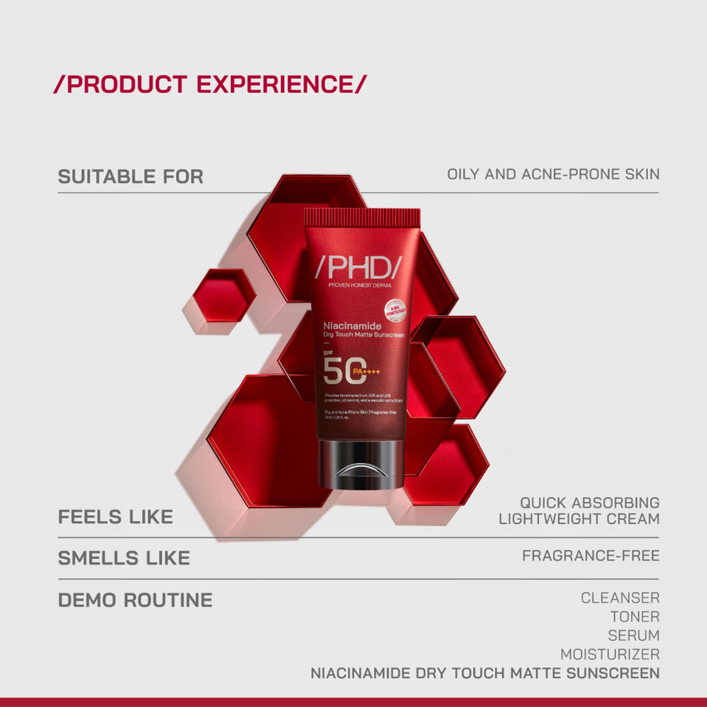 Proven Honest Derma (PHD) Niacinamide Oil-Free Sunscreen SPF 50 PA++++ - Distacart