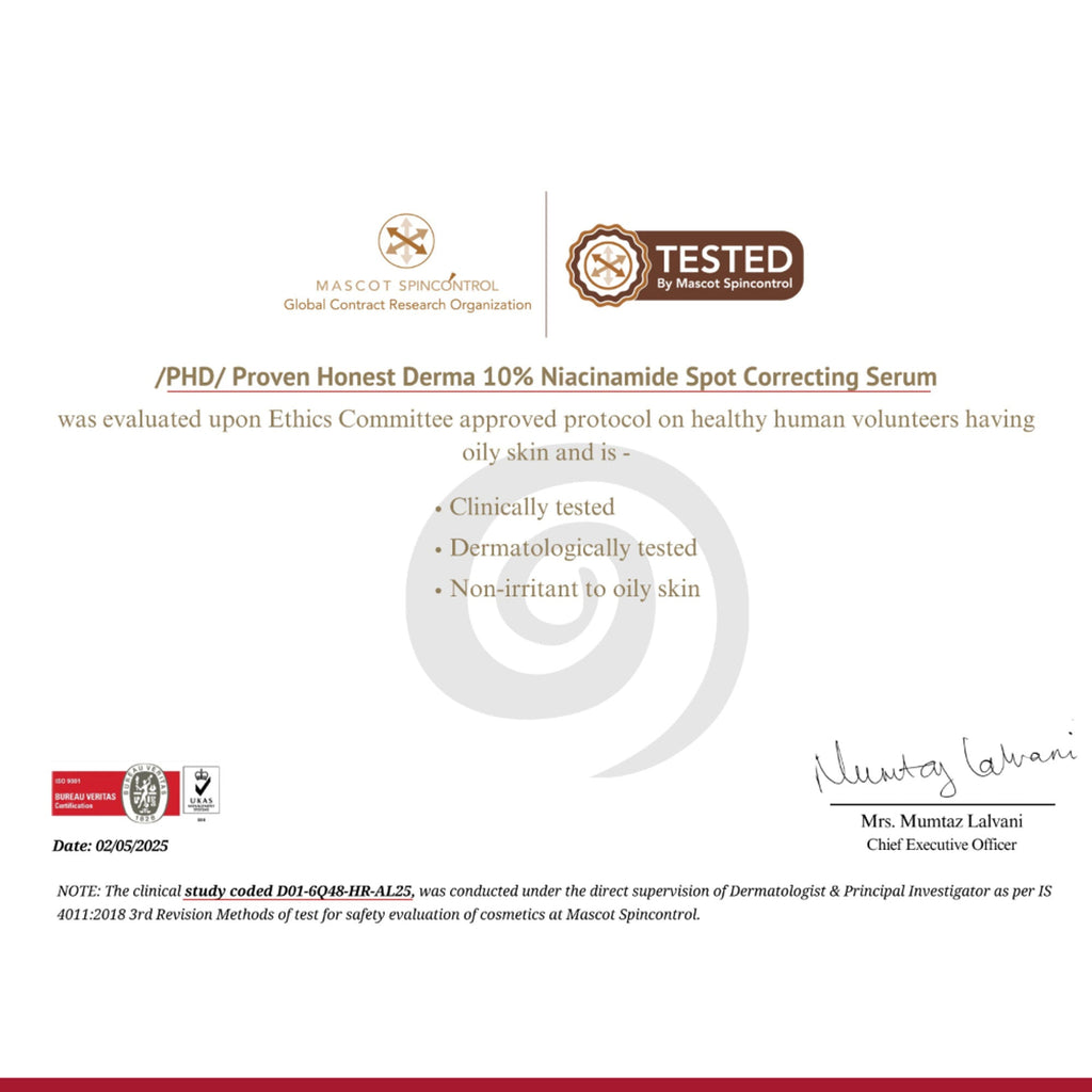 Proven Honest Derma (PHD) 10% Niacinamide Spot Correcting Serum - Distacart