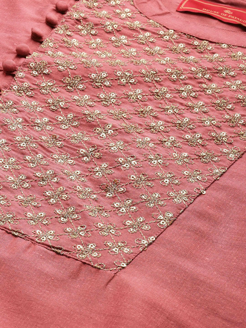 House of Pataudi Men Yoke Design Angrakha Jashn Kurta