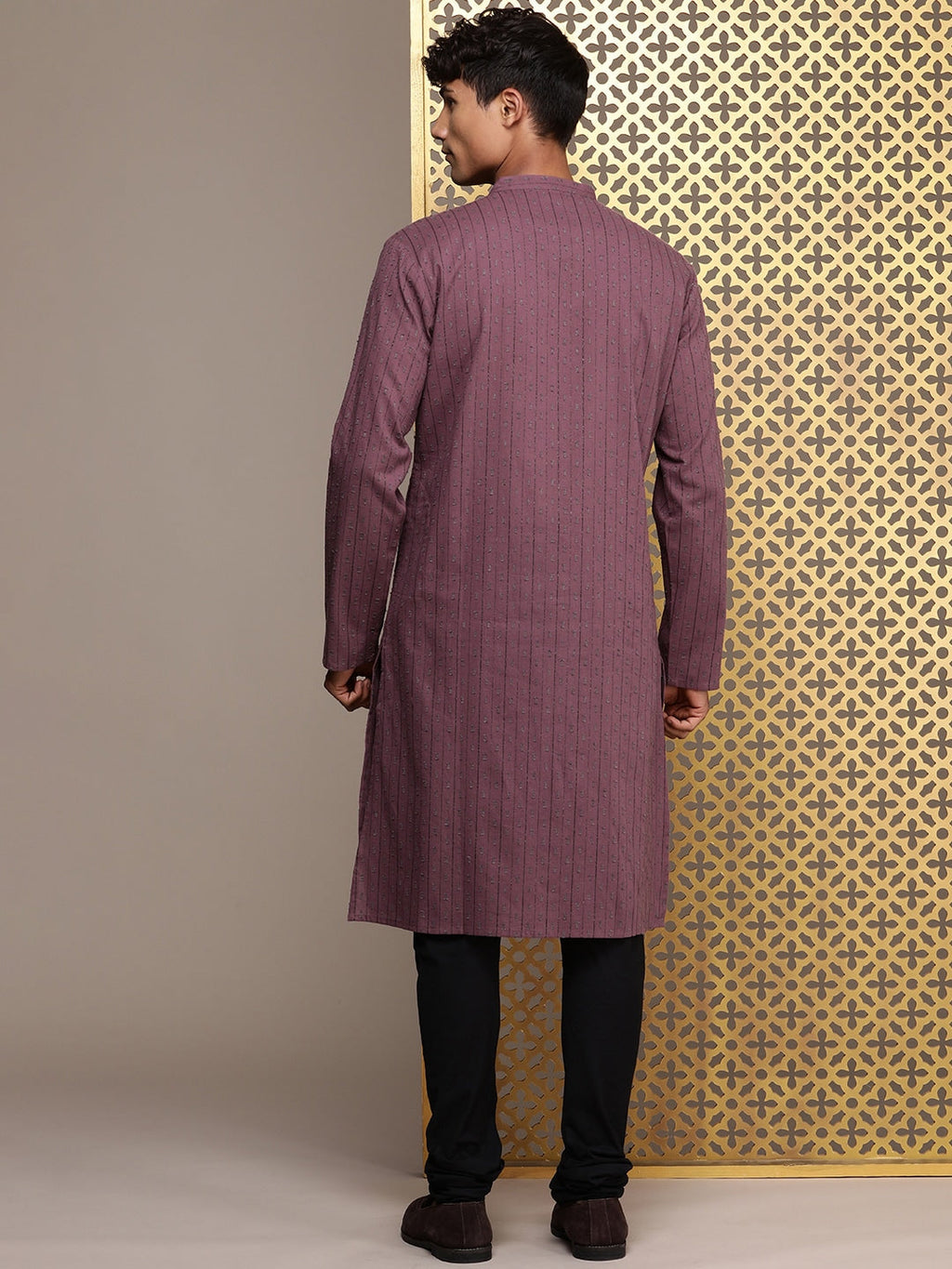 House of Pataudi Woven Design Straight Jashn Kurta
