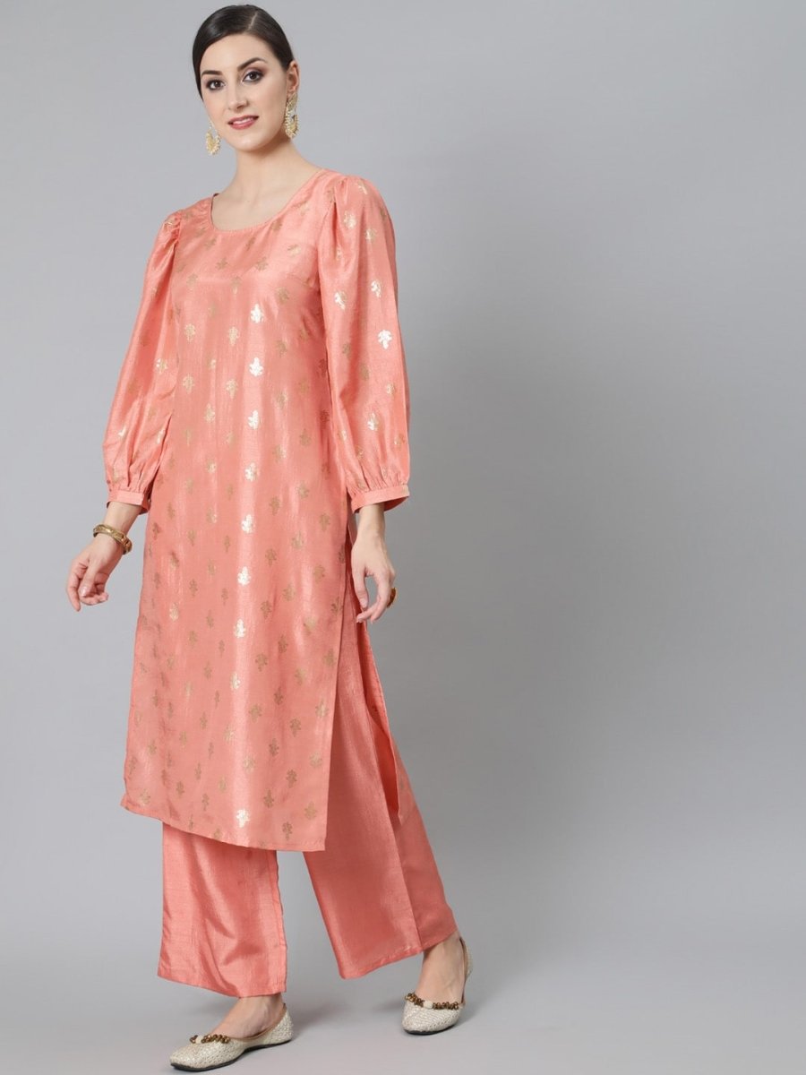 Aks Ethnic Motifs Printed Regular Kurta With Palazzos