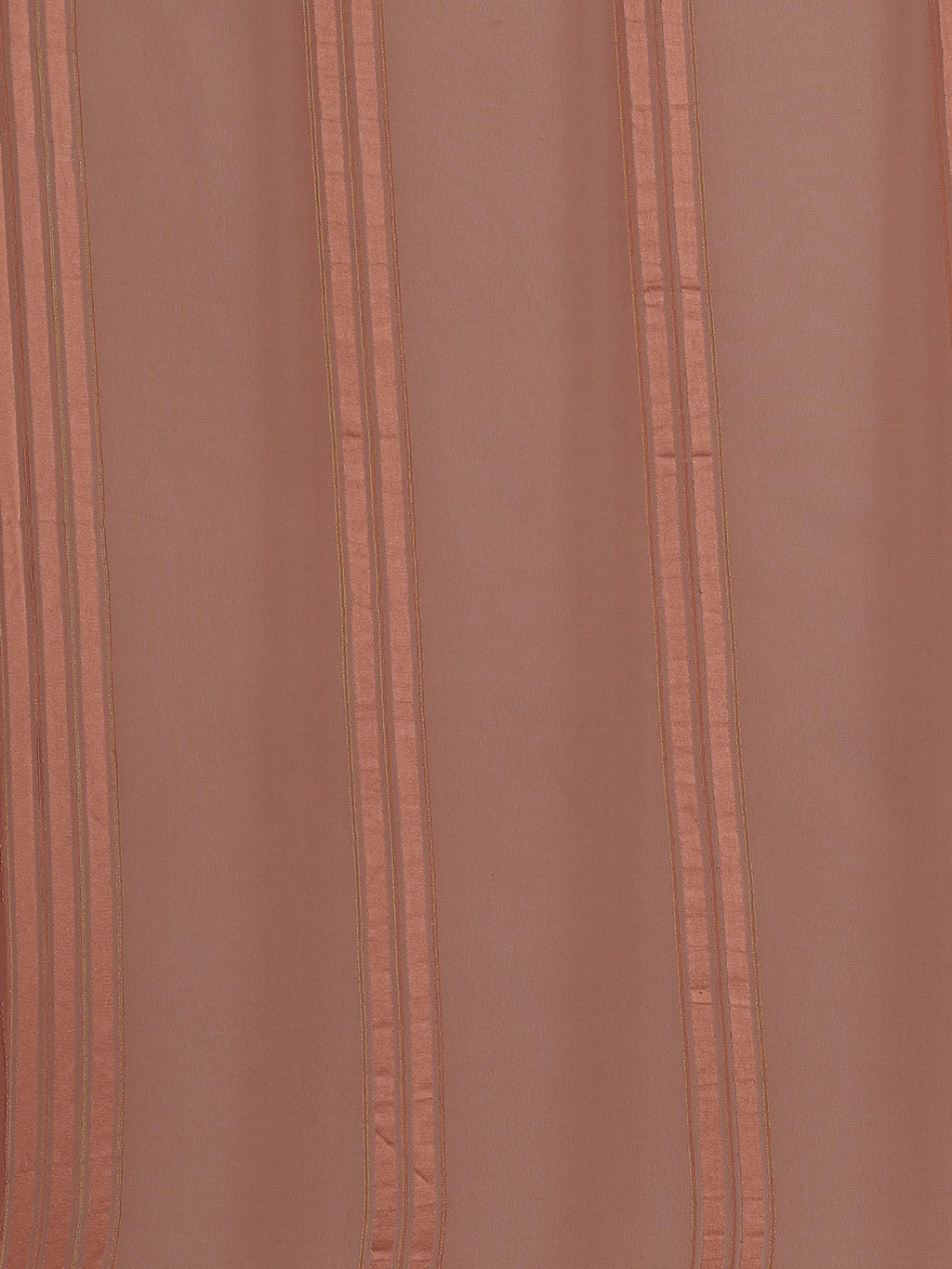 Saree Mall Brown Striped Mirror Work Saree - Distacart