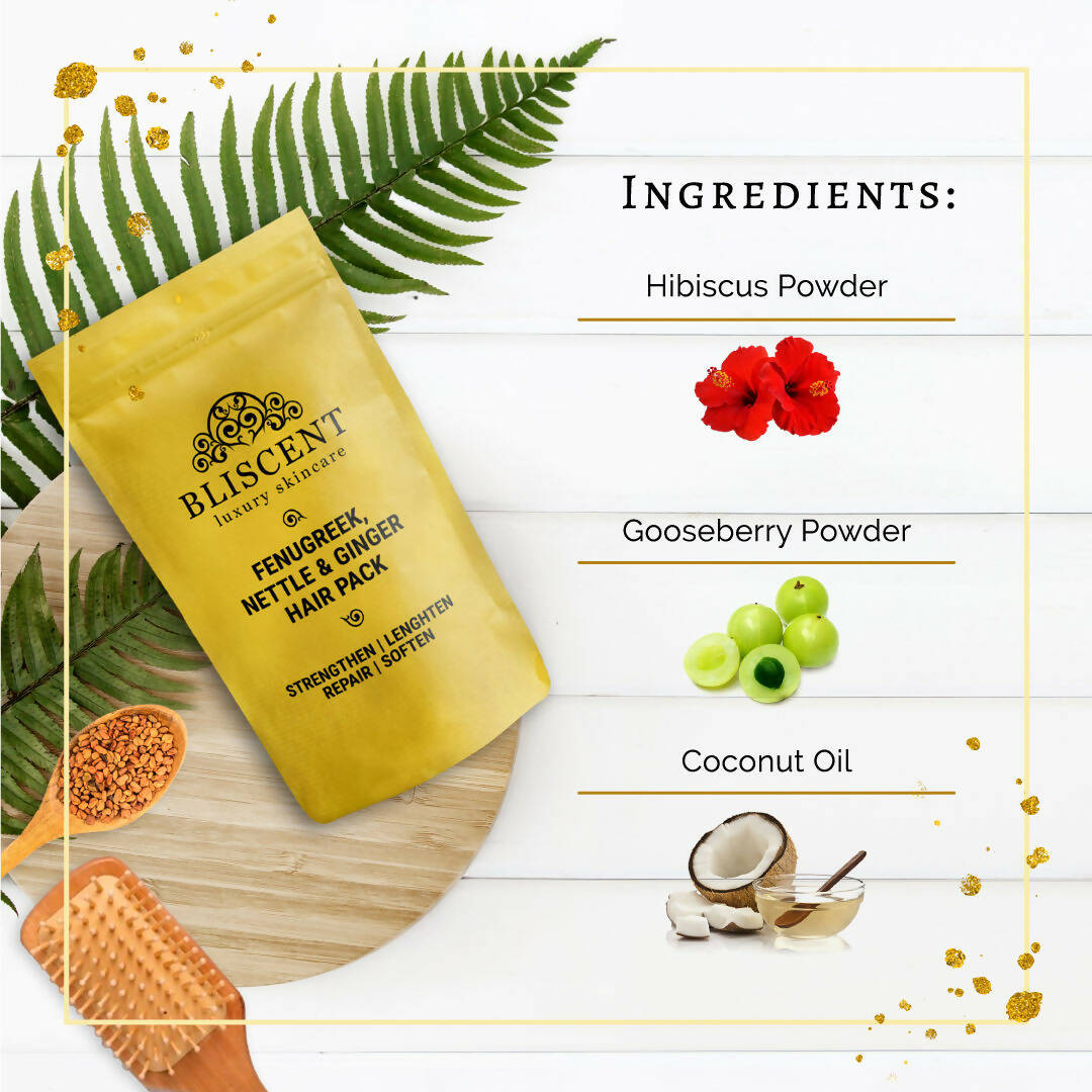 Bliscent Fenugreek, Nettle and Ginger Hair Pack