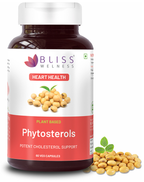 bliss welness heart health phytosterols high potency lipid support veg capsule