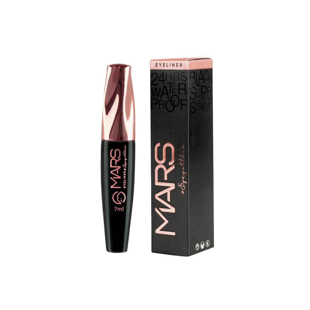 MARS Cosmetics Glossy Liquid Eyeliner - Black - Distacart