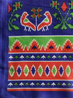 Saree Mall Red & Blue Printed Bhagalpuri Saree - Distacart