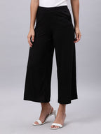 Souchii Black Liva Palazzos - Distacart