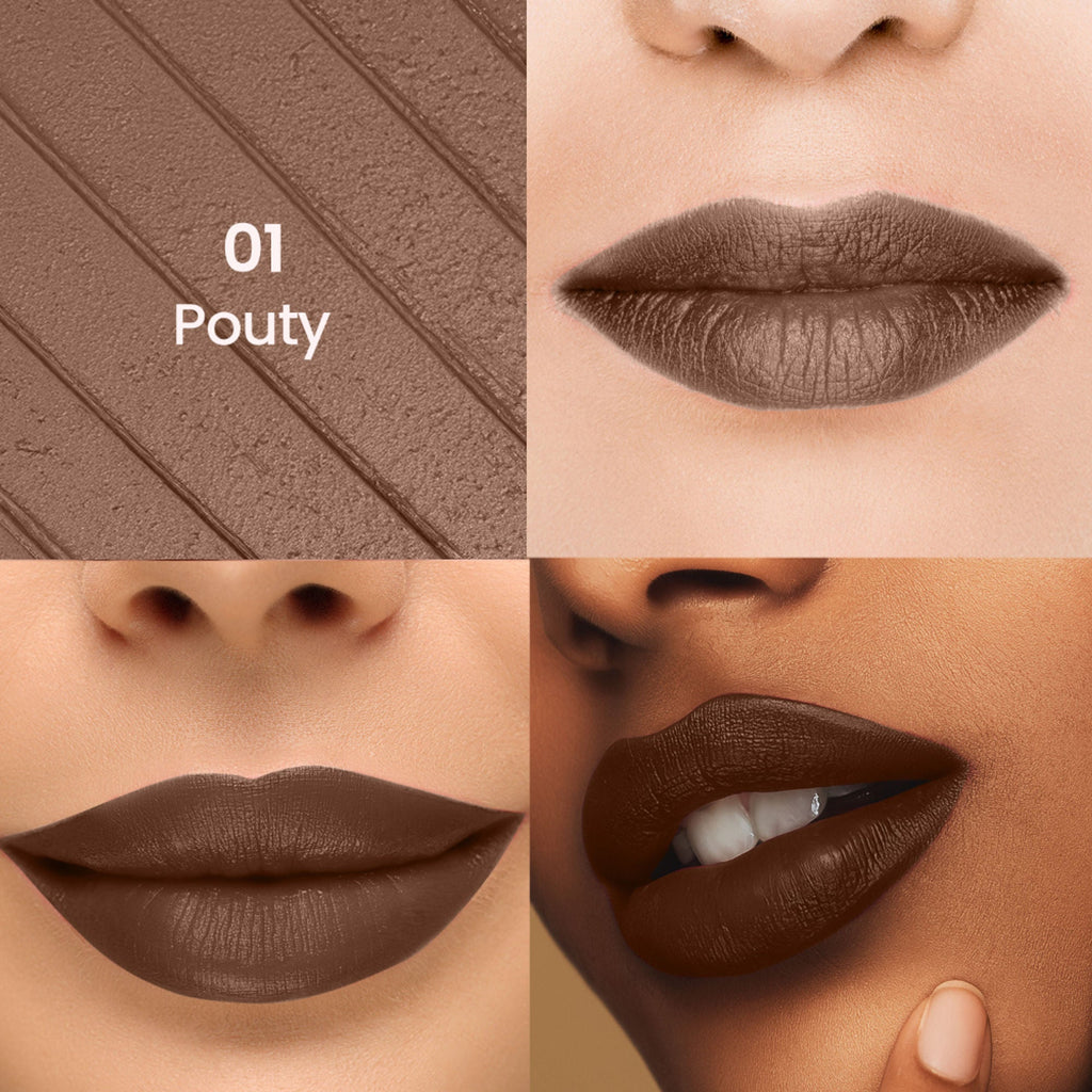 Swiss Beauty Stay All Day Lipstick - 01 Pouty - Distacart