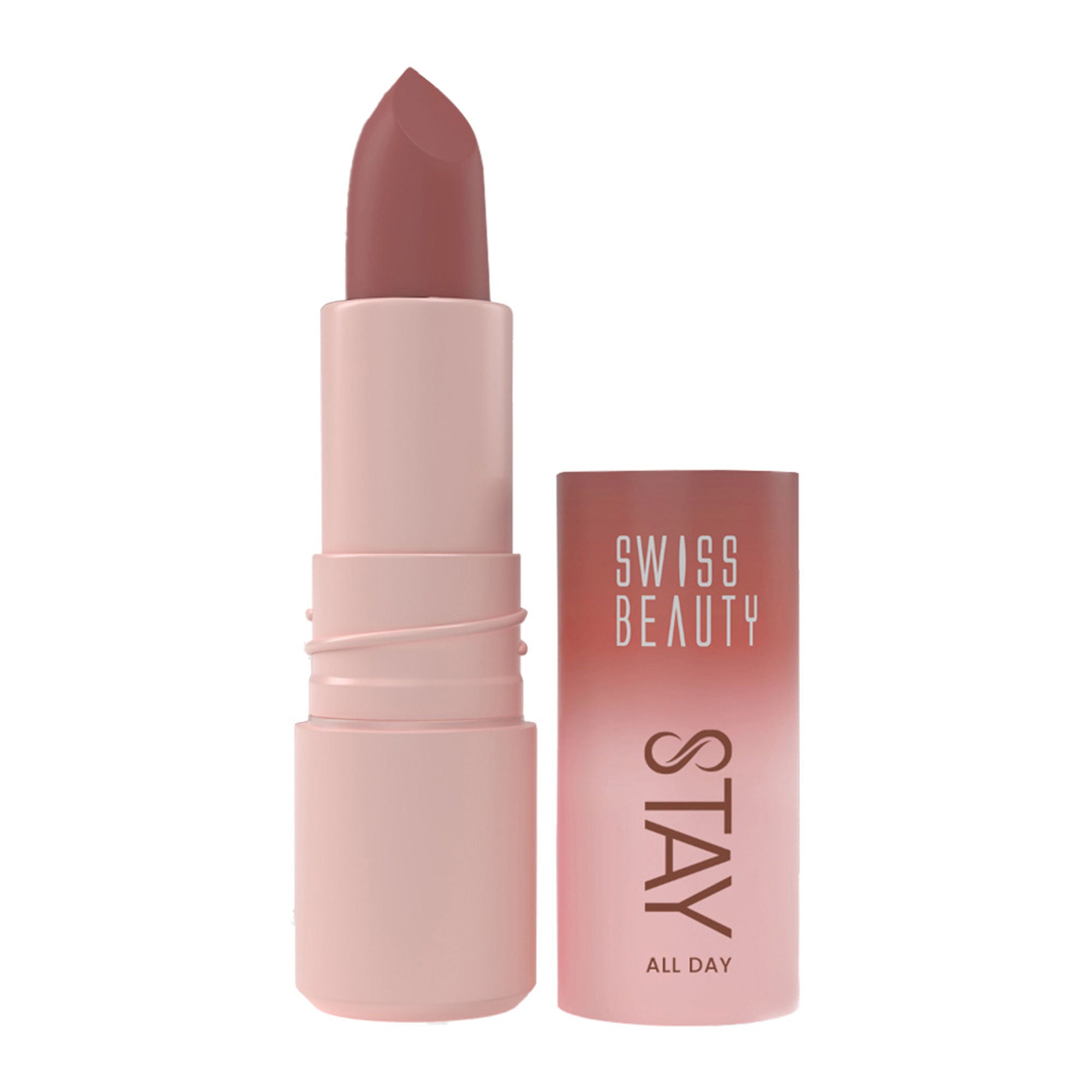Swiss Beauty Stay All Day Lipstick - 01 Pouty - Distacart
