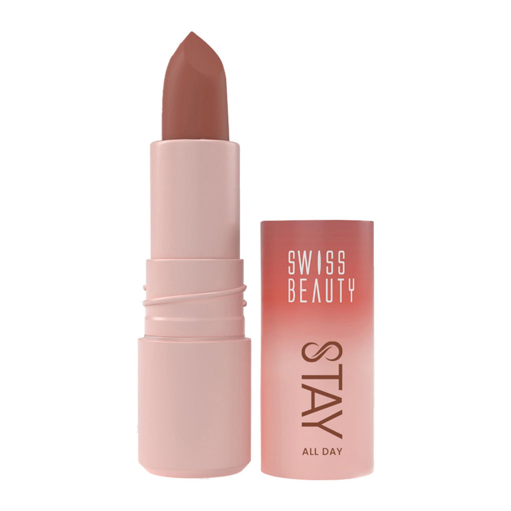 Swiss Beauty Stay All Day Lipstick - 02 Spicy - Distacart